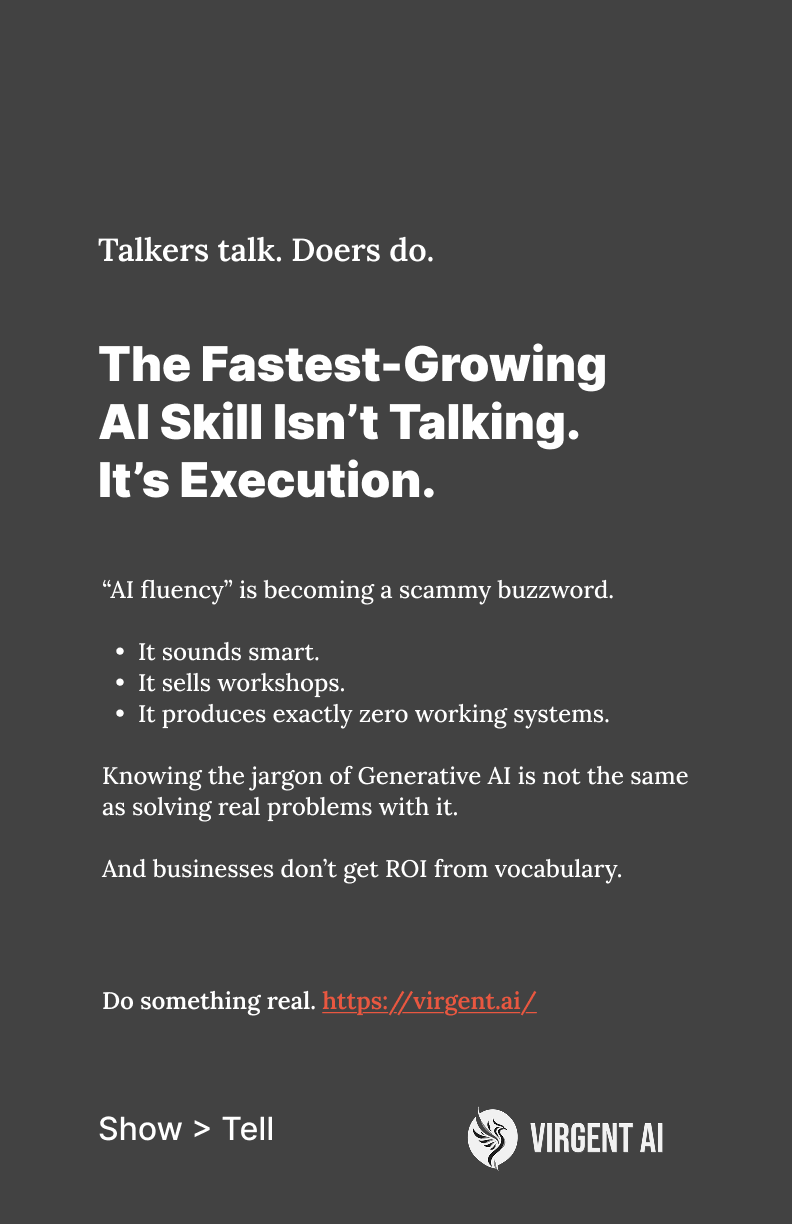 The Fastest-Growing AI Skill Isn't Talking. It's Execution.